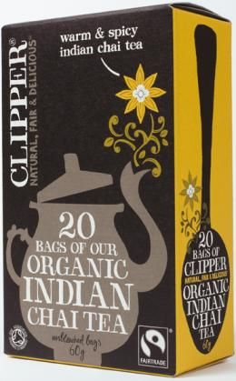 Indian Chai Te Clipper Faitrade breve �kologisk 